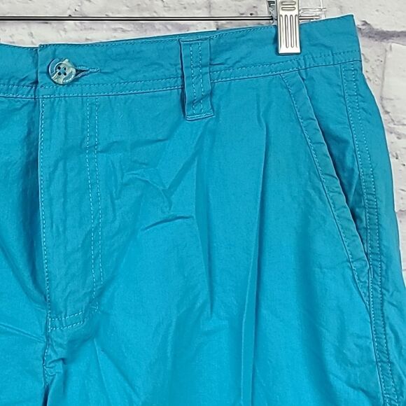 Men's Columbia Washed Out Shorts Blue Size 36 Cotton Poplin Chino Modern Outdoor - Picture 2 of 8